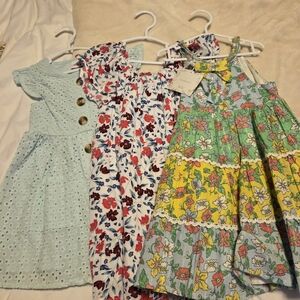 Floral and Eyelet Kids Dress Set